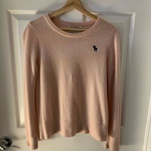abercrombie pink cashmere sweather